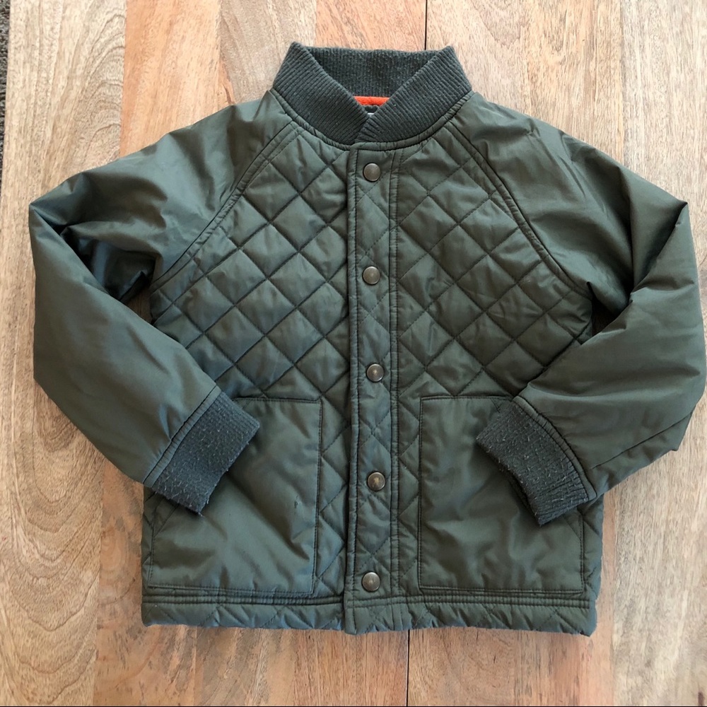 Boys Quilted Bomber Jacket Size 5T